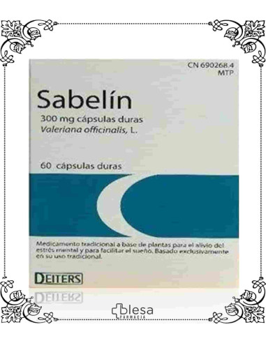 Deiters sabelin 300 mg 60 cápsulas