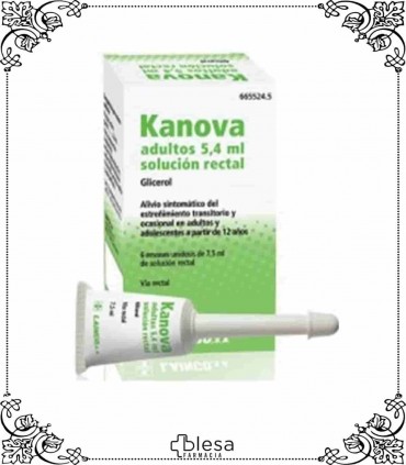 Lainco kanova adultos 6,75 gr 6 enemas