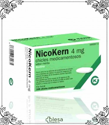 Kern nicokern 4 mg sabor menta 24 chicles