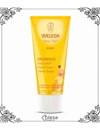 Weleda crema facial con caléndula, protege frente a las agresiones externas de la dermis de los más pequeños.