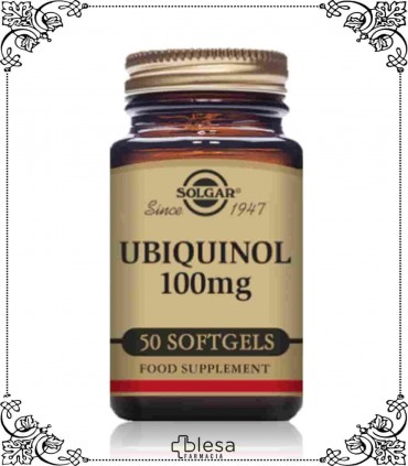 Solgar ubiquinol 100 mg 50 cápsulas interviene en los procesos de producción de energía de nuestro organismo.