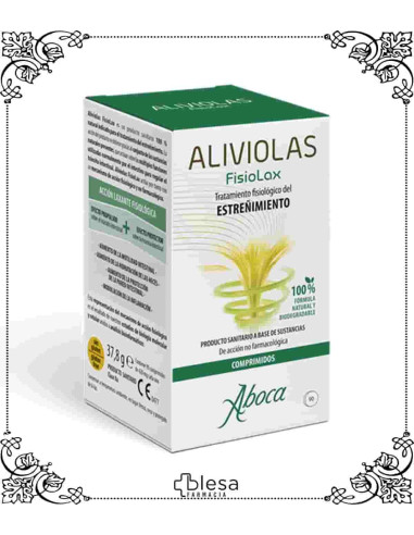 Aboca aliviolas fisiolax 90 comprimidos es ideal para el tratamiento del estreñimiento.