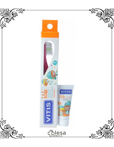 Dentaid vitis cepillo dental kids para la limpieza diaria de los dientes de los más pequeños de la casa.