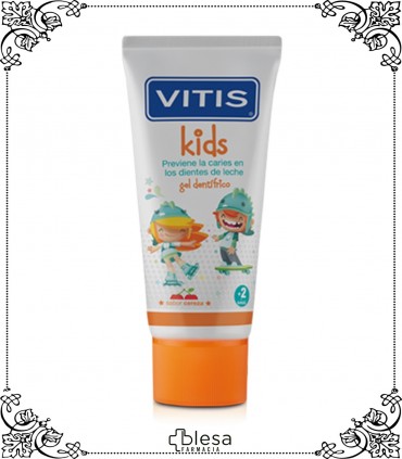 Dentaid vitis kids gel 50 ml para la higiene diaria de los más pequeños de la casa.