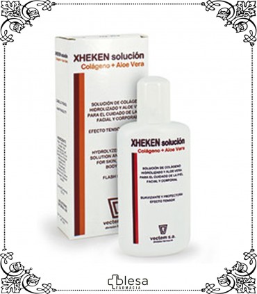 Vectem xheken es una solución a base de colágeno para el cuidado diario facial, corporal y capilar.