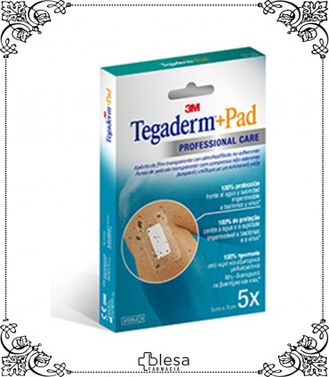 3M apósito tegaderm+pad ofrece una protección del 100% frente al polvo y al agua.