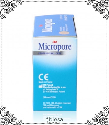 3M micropore esparadrapo es ideal para cubrir pequeñas heridas y favorecer así su curación. Un esencial en tu botiquín.