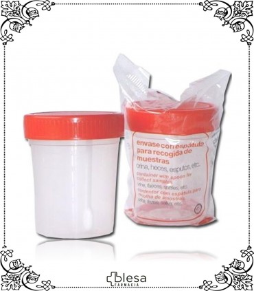Acofarma acofar frasco se emplea en la recogida de muestras de heces para análisis.