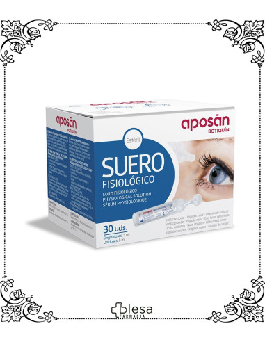 Aposan suero fisiológico nasal monodosis 5 ml 30 unidades