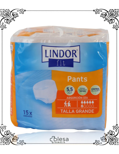 Hartmann lindor absorbente de orina pants día grande 60 unidades