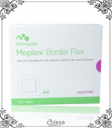 Mölnlycke mepilex apósito border flex 10x10 3 unidades