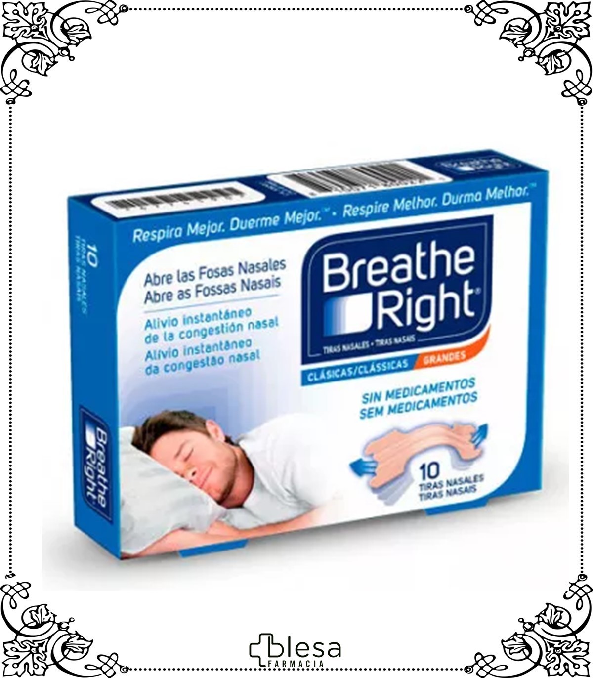 Reva tira nasal breathe grandes piel 10 unidades - Blesa Farmacia