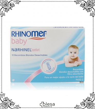 Glaxo Smithkline rhinomer baby narhinel confort recambio 10 unidades