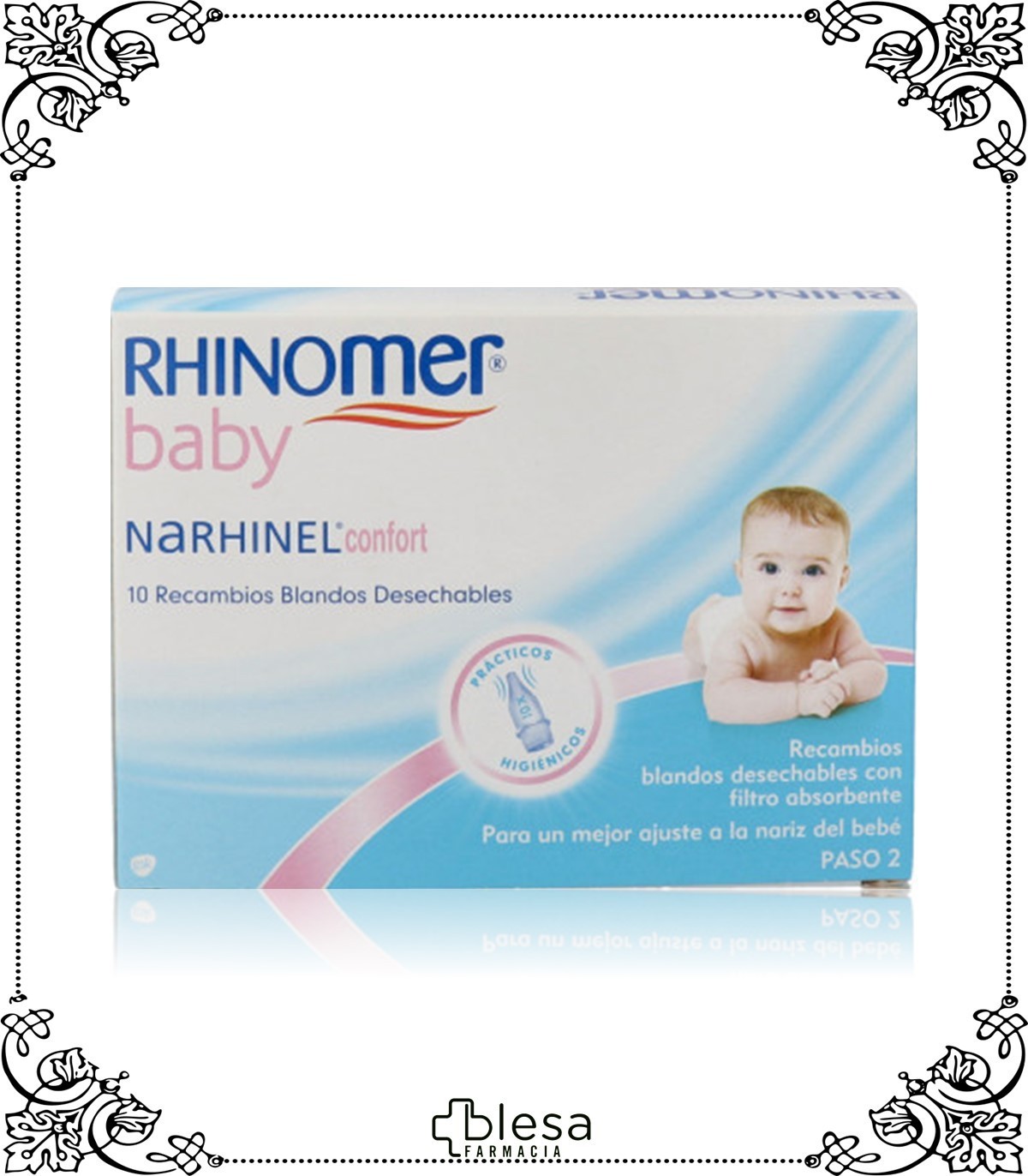 Glaxo Smithkline rhinomer baby narhinel 10 unidades - Blesa Farmacia