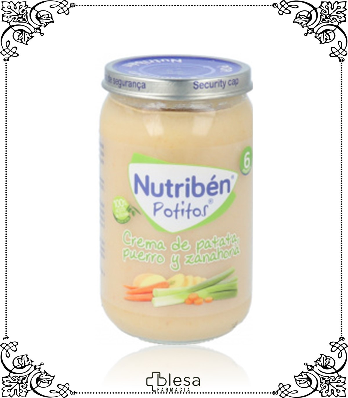 Nutribén Potitos Crema de Patata Puerro y Zanahoria 235g