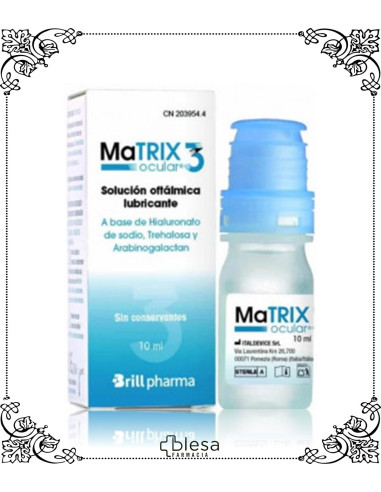 Brill Pharma matrix ocular 3 solución oftálmica 10 ml