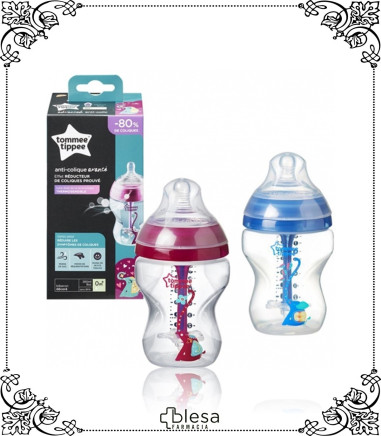 Tommee Tippee biberón CNT anticólico avanzado azul 340 ml