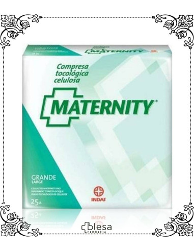 Indas maternity compresa de celulosa 25 unidades